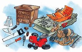 Illustration med exempel på grovsopor