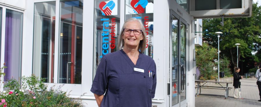 Susann på Gårdstens vårdcentral hälsar välkommen